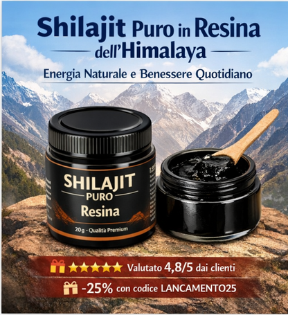 100% Shilajit puro 💎 Fonte di energia vitale dell'Himalaya